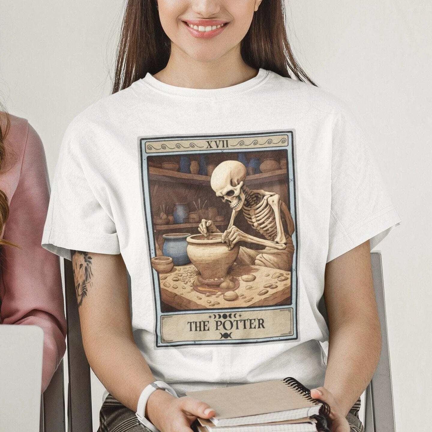 The Potter Tarot Card Shirt, Pottery Lover S