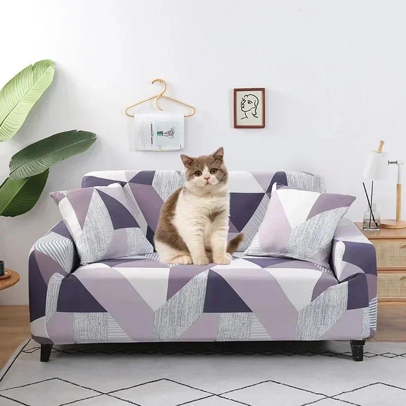 Printed Sofa Cover Stretch Couch Cover Sofa Slipcovers for Couches and Loveseats Washable Furniture Protector for Pets Kids