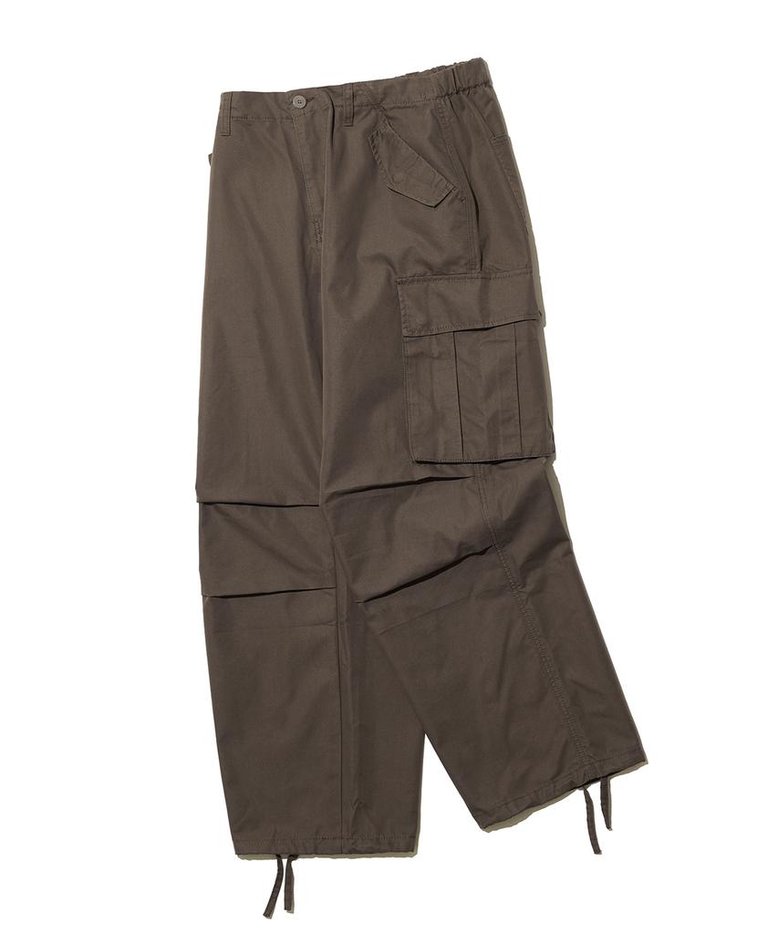 BIG UNION Pleated Cargo Pants (Ct) / Brown