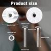 Toilet Seats Hinge Screw Toilet Seats Blind Hole Fixings Expanding Rubber Bolt Top Fix Nut for Top Mount Toilet Seats