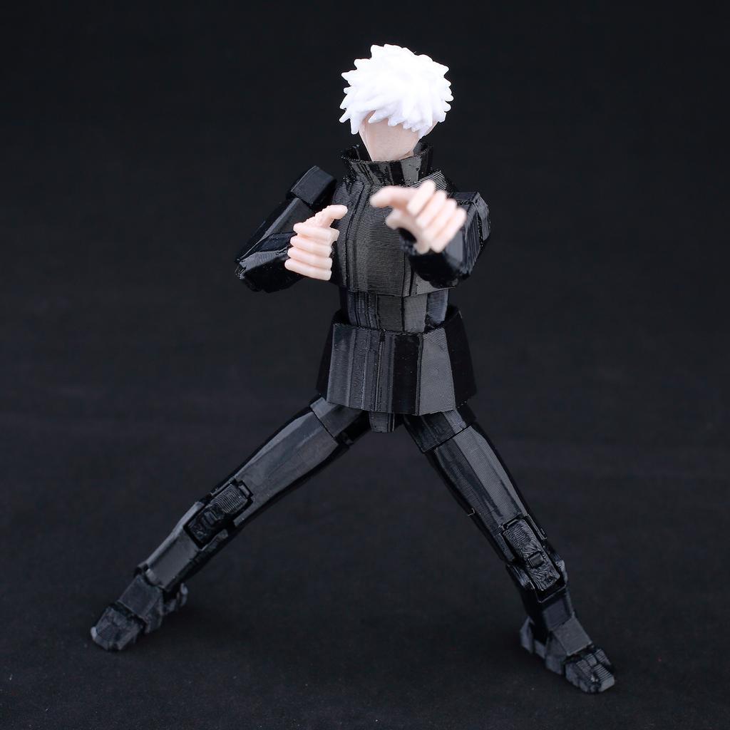 9L 3D Jujutsu Kaisen Figure Titan 13 Anime Gojo Black Outfit Model Lucky 13 Model Dummy 13 Anime Multi-Jointed Poseable Toys