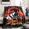 Street Fighter Theme Blanket Suitable For The Sofa Camping And Travel Made Of Soft Flannel Material An Ideal Gift For Occasions Such As Birthday