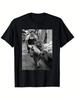 Funny Cat Steals Fish Market Black & White Meme T Shirt | Unisex | 100% Cotton
