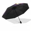 1pc Halloween Party Decorations Umbrella with Plastic Handle,Suitable for All Seasons Home Travel Outdoor UmbrellaDD990