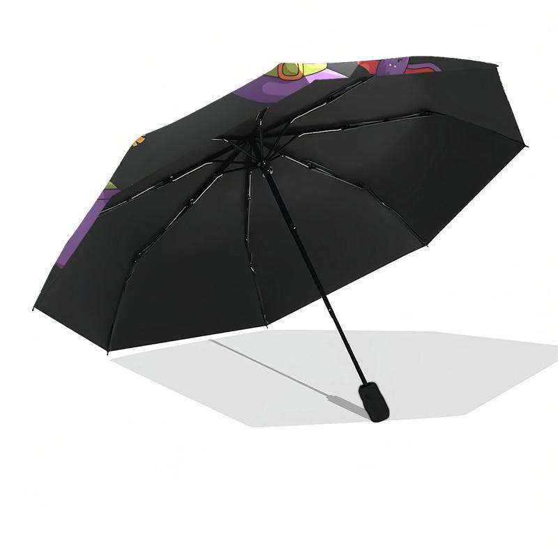1pc Halloween Party Decorations Umbrella with Plastic Handle,Suitable for All Seasons Home Travel Outdoor UmbrellaDD990