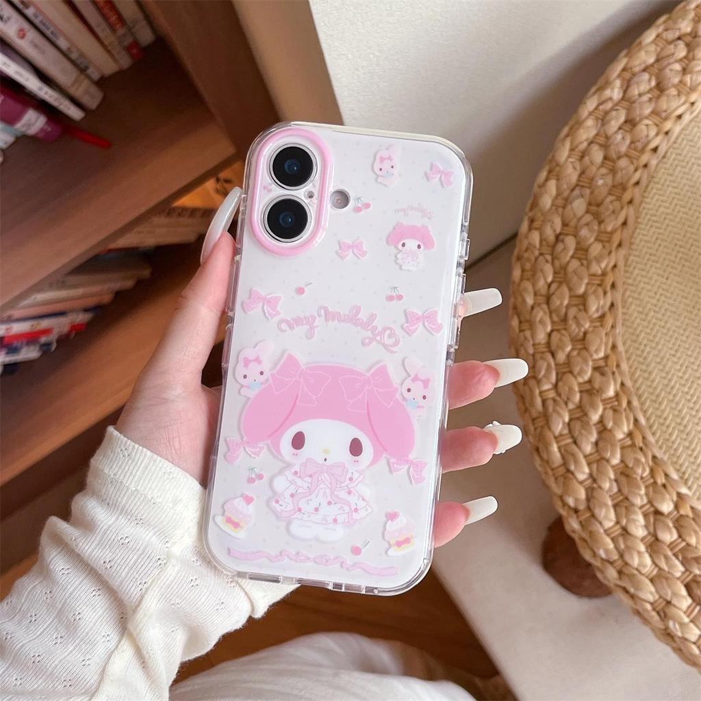 Cartoon Melody iPhone 14/13 Compatible ProMax Anti-Fall Case