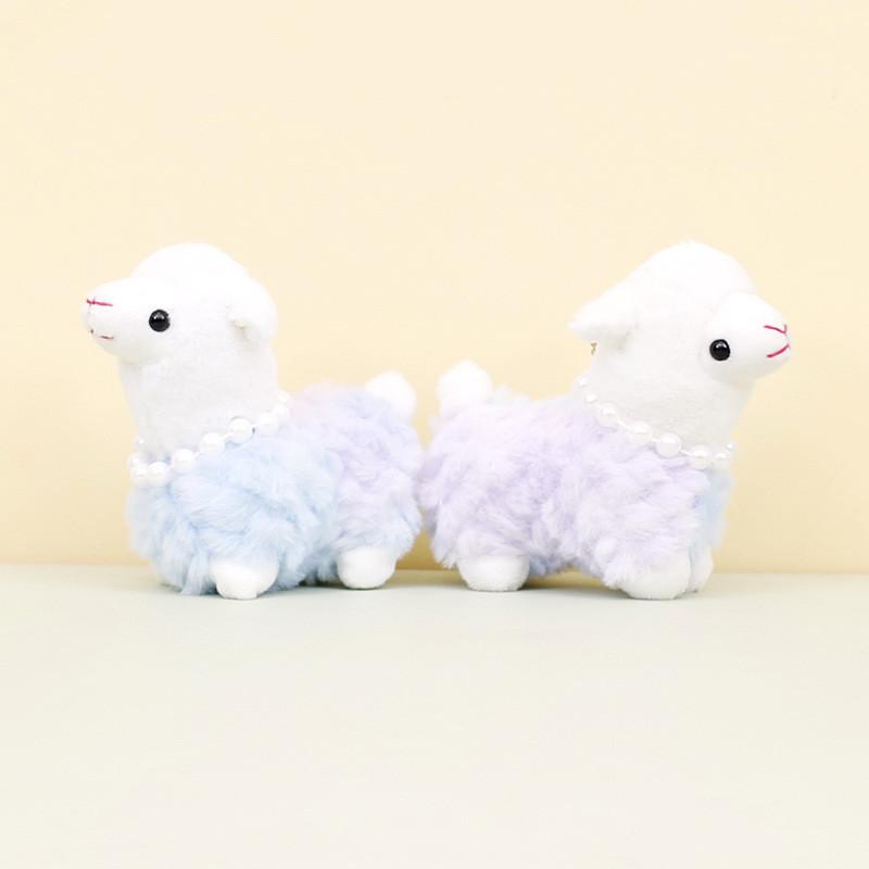 Cute Multicolored Alpaca Plush Keychain Soft And Cuddly Llama Toy For Gifts