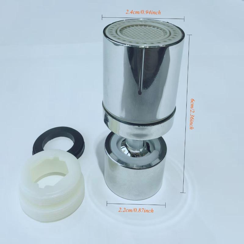 

2026 Новый кухонный смеситель с 2 режимами, насадка-распылитель, фильтр, регулируемая, вращающаяся на 360°, насадка от брызг, аэратор для кухонного смесителя