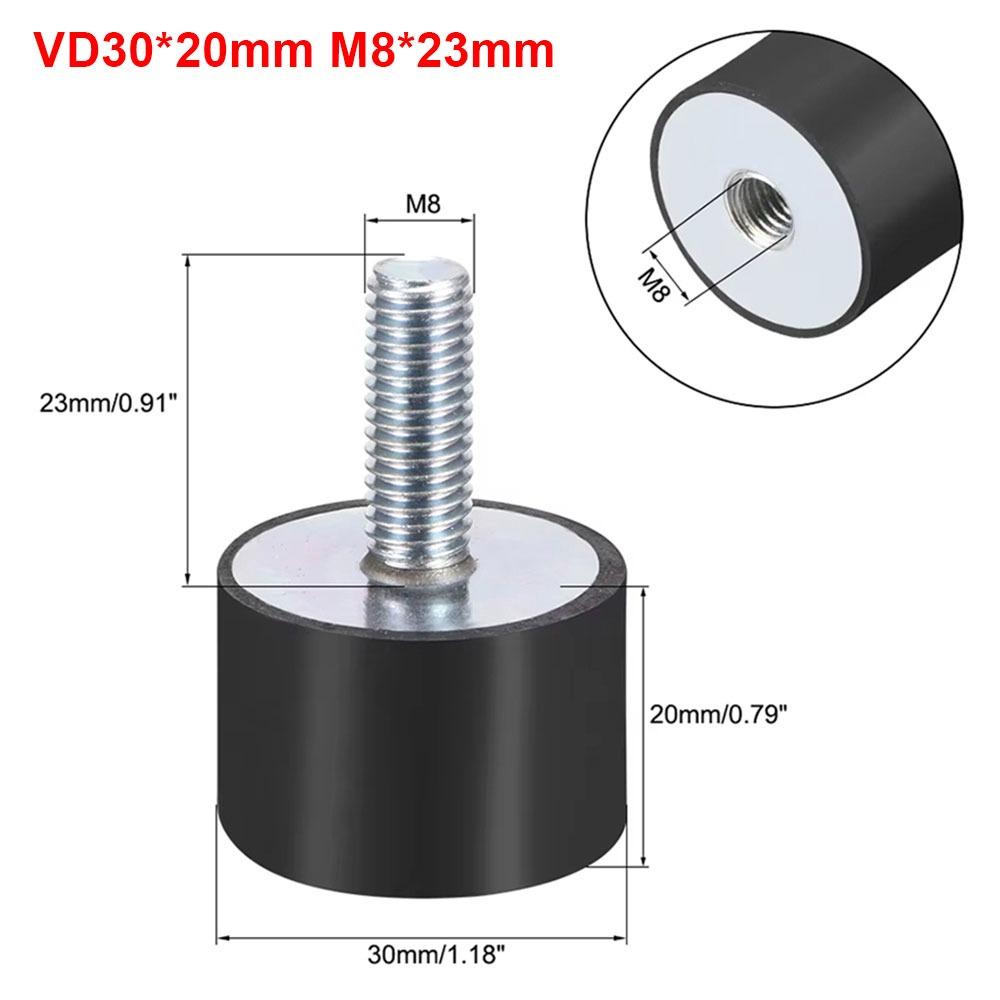 1Pcs Male Thread Rubber Shock Absorber Anti-vibration Damper Mount New Crash Pad  Tool Parts
