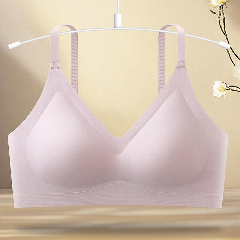 Seamless Wireless Sports Bra for Women - Jelly Strip Support, Anti-Sag, Beautiful Back