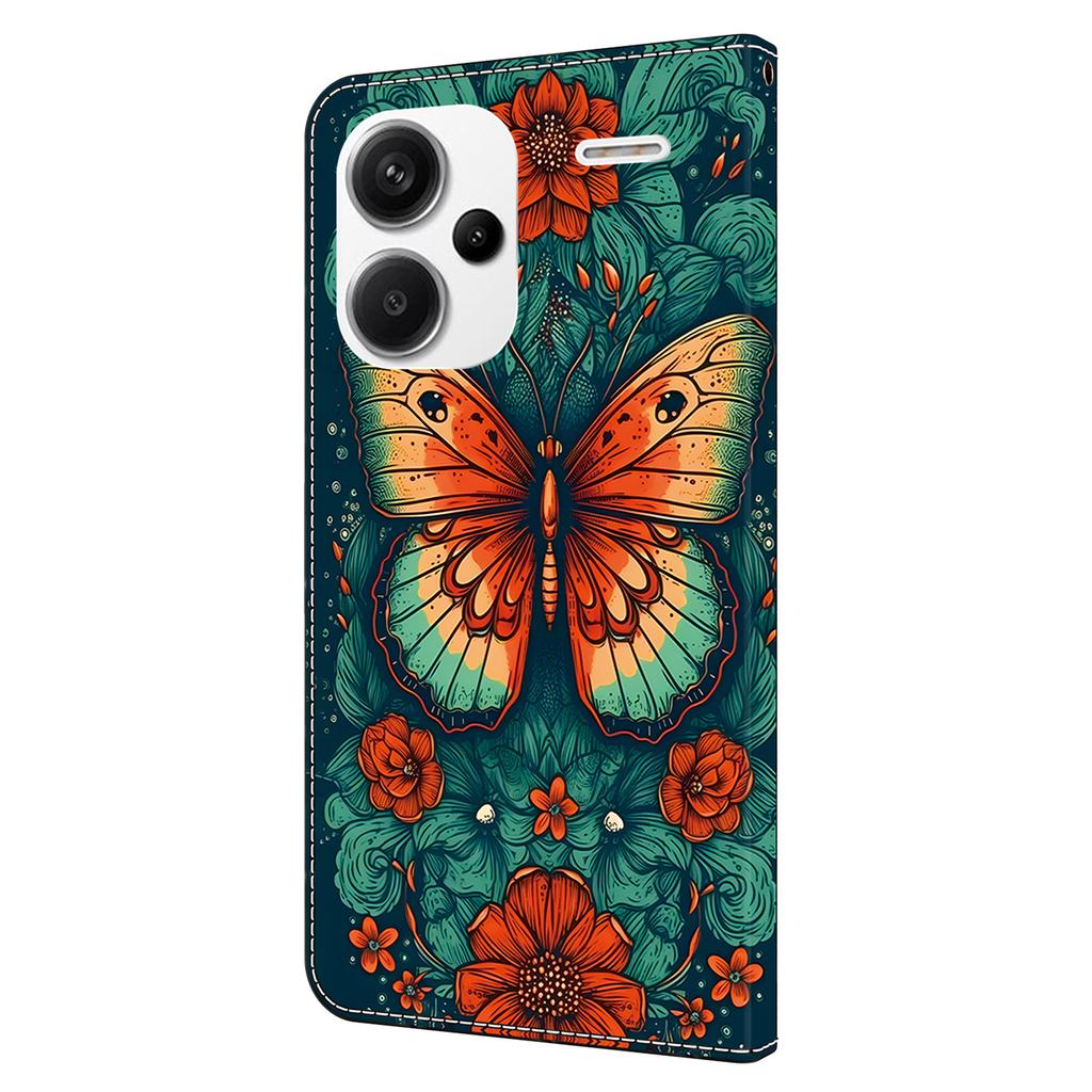 For Xiaomi Redmi Note 13 Pro+ 5G Leather Phone Case Pattern Printed Wallet Cover