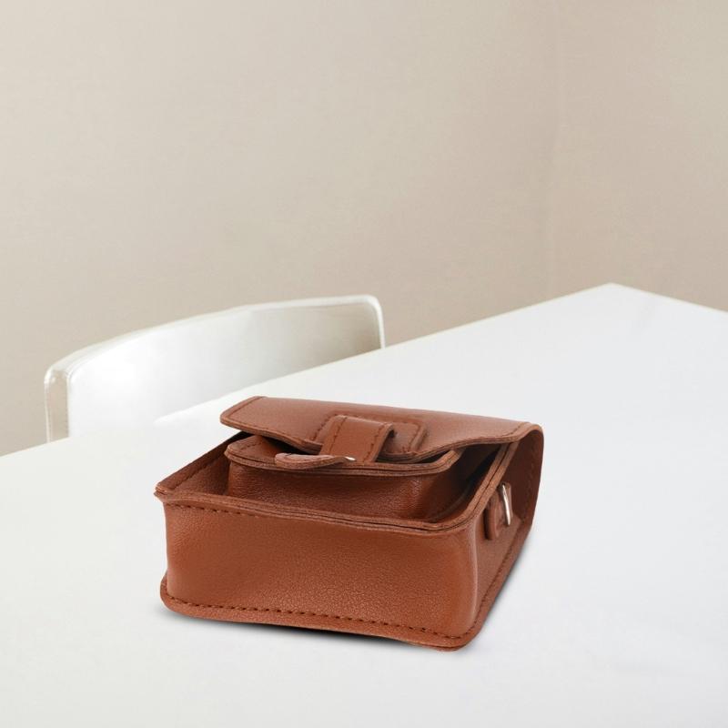 PU Leather Storage Carry Bag Shockproof Water Resistant Organizers Pouches Suitable for RG34XXSP Handheld Console Gamers