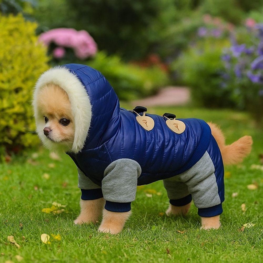 Wasserdichter Haustier Baumwollmantel Warme Winter Hundekleidung Hunde Overall Hundejacke für Hunde Welpen