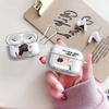 Cartoon Working Cat Clear Earphone Cases Cover Case For Airpods 4 Pro 1 Pro3 3 2 Pro2