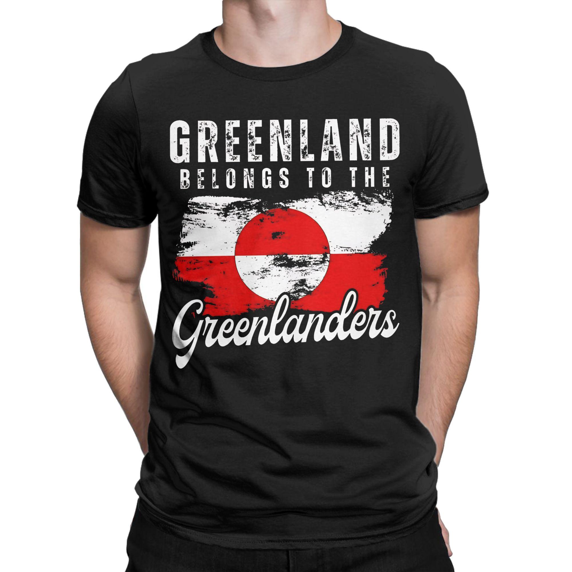 

Men T-Shirts Greenland is Not For Sale Vintage Pure Cotton Tee Shirt Short Sleeve T Shirts Crewneck Clothing Adult - Men s S... 5XL різнокольоровий