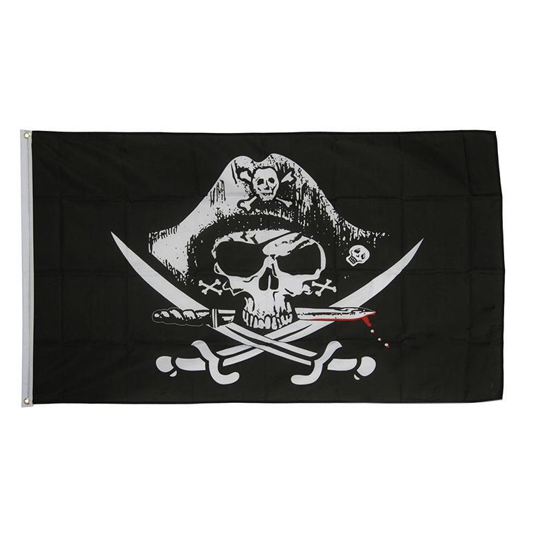 Banner Huge Skull Pirate Flag 90x150cm Decoration For Haunted House KTV Bar Halloween