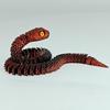 European-Style 3D Printed Multi-Color Movable Snake Ornament - Creative Art Figure Gift