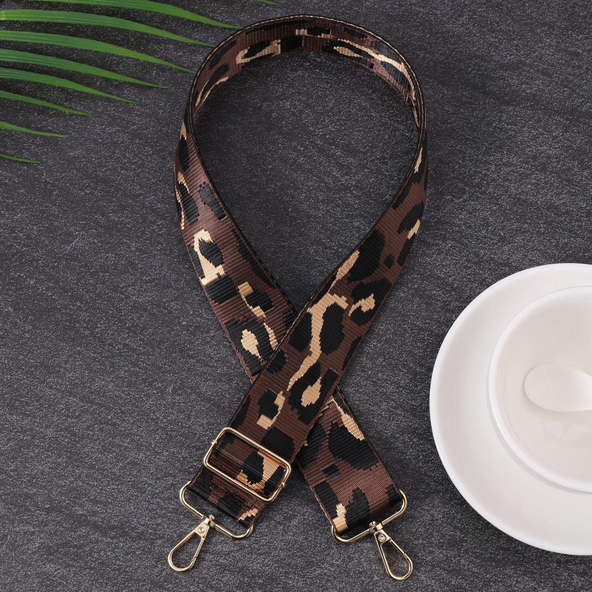 

New Fashion Versatile Wide Shoulder Strap Bohemian Shoulder Crossbody Bag Strap Adjustable Replacement Bag Parts Accessories коричневий