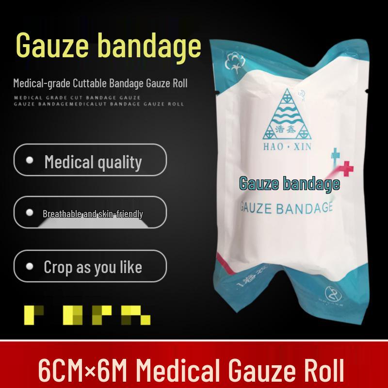 Haoxin Degreased Gauze Bandage Roll – Medical Dressing & Fixation Pad