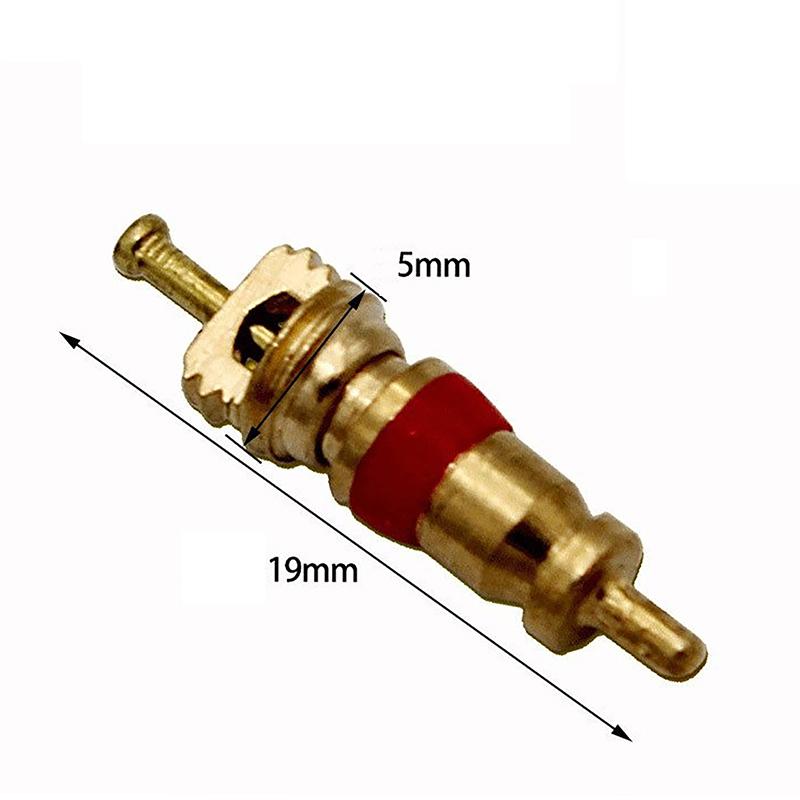 100PCS Copper Valve Core Car Motorcycle Bike Tire Valve Core US Vacuum Tyre Valve Stems Core Remover Bicycle Auto Accessories
