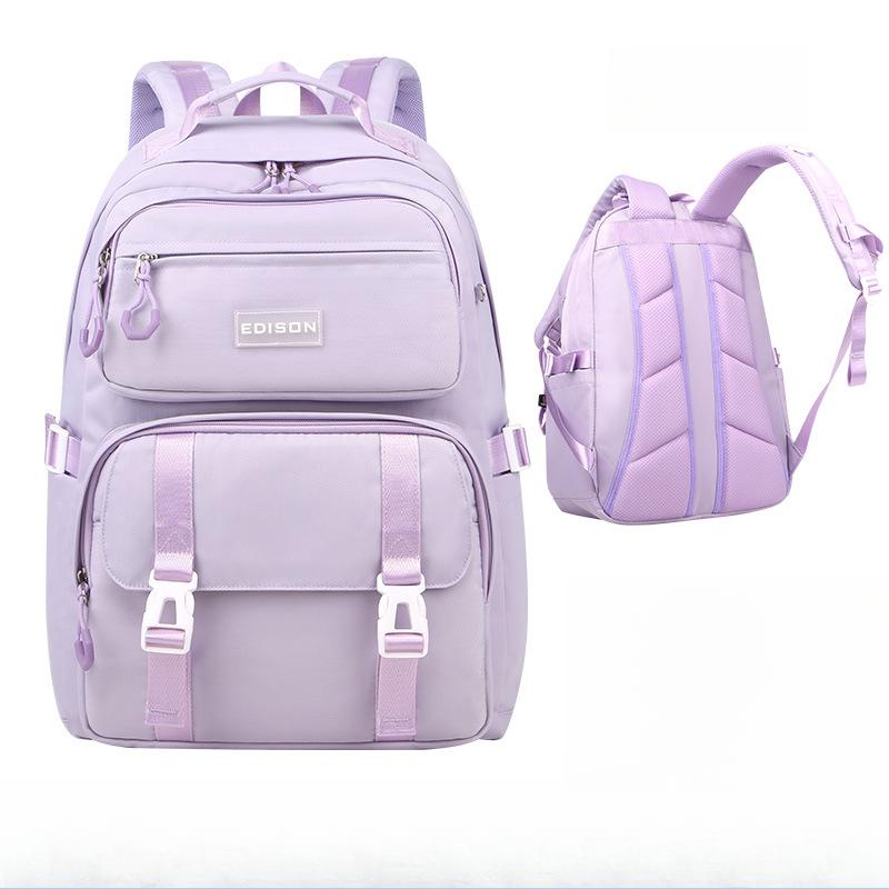 Schoolbag for Girls, Large-capacity Backpack, High School Students' Burden Reduction and Spine Protection Bag