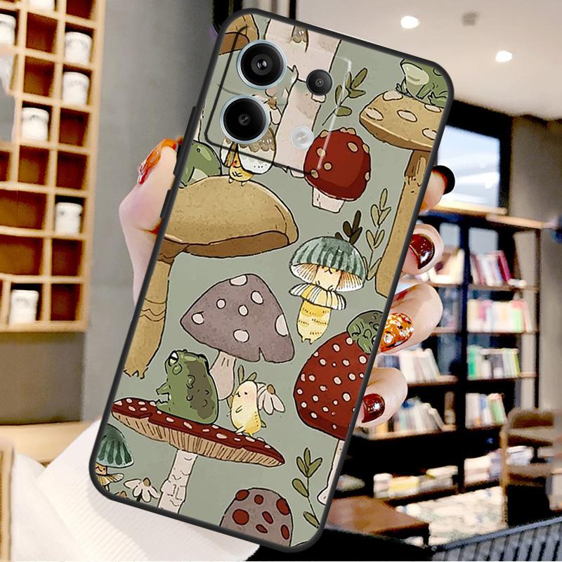 

Лягушка Гриб Коттеджкор Для Xiaomi Redmi Note 14 Pro 9 10 11 12 13 15 Pro Plus Чехол Для Redmi 15 15C 13C 12C 10C 14C Redmi Note 14 5G