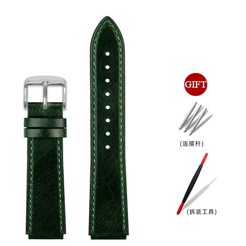 16mm Retro leather strap For G-shock Casioak GA-2100 GA-2110 GM-2100 men's Replacement vintage cowhide watch band bracelet belt