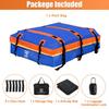 uxcell 1 Set 20 Cubic Feet Car Roof Rooftop Cargo Carrier Luggage Carrier for Cars with or Without Mat Hook Blue Bag, Bag, Racks, Anti-Slip 6-Door