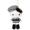Sanrio Hello Kitty Monochrome Twin Outfit Mascot Holder for Ages 6 and Up