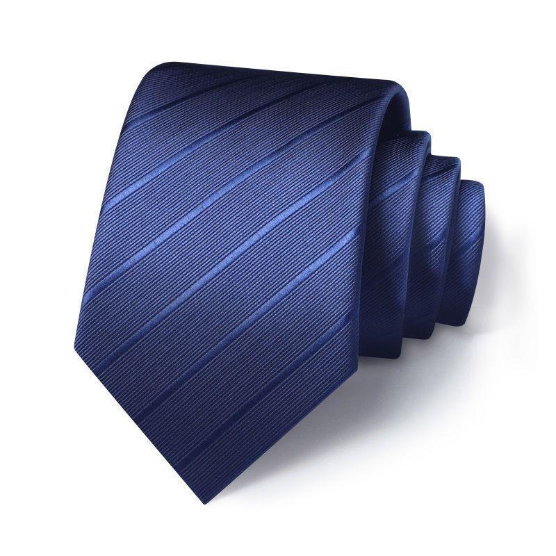 Men Stripes Pattern Tie Made Of Polyester With Stripe Design For Wedding Attire