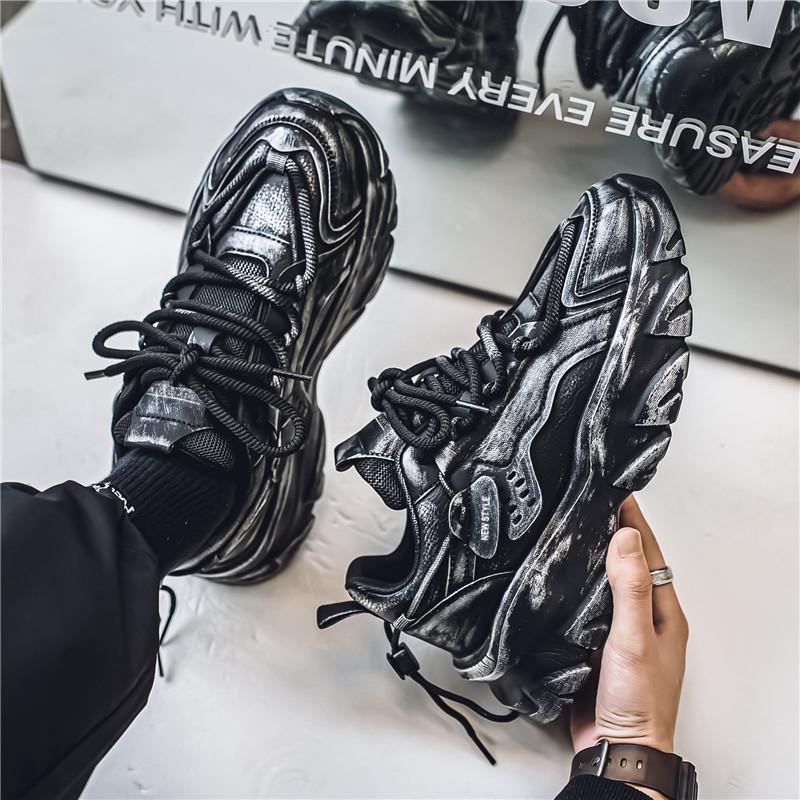 Men's fashion sports shoes four season soft sole non-slip comfort outdoor running shoes youth casual tide shoes student sneakers