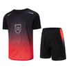 2 Pcs Men's Summer Quick Drying Sports Casual Fashion Print Set Loose Casual Short Sleeved T-shirt Running Fitness Pocket Shorts