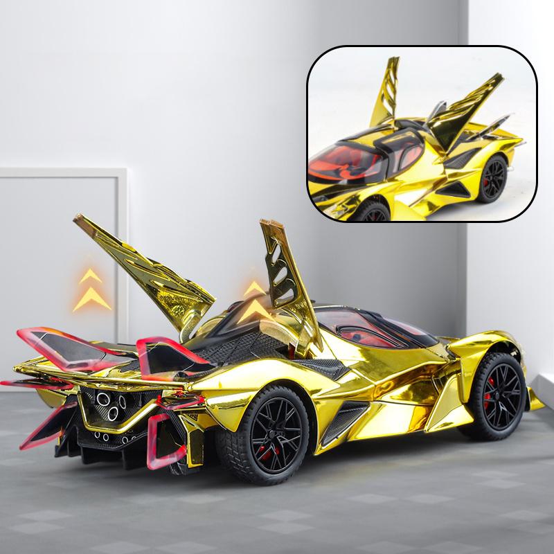1:24 Apollo Projekt EVO Galvanisiert Supercar Diecast Modellauto Legierung Miniauto Mini GT Klassische Liebe Valentinstagsgeschenk Für Jungen