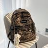 Original Japanese Harajuku Style Retro Leopard Print Student Backpack Korean Version Ulzzang Versatile Large Capacity