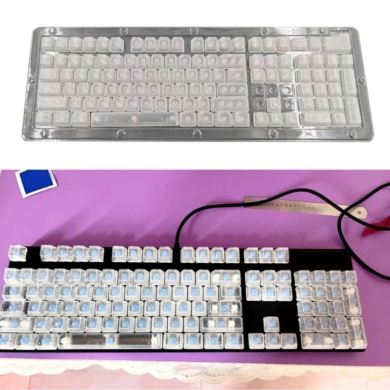 Matte Finish ABS Blank Keycaps Enhanceds Light Diffusions Design For Most Mechanical Keyboards