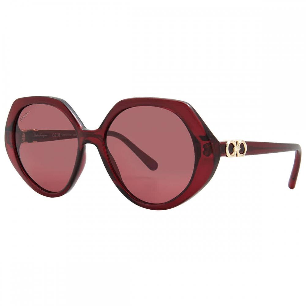 Salvatore Ferragamo Ferragamo Red Geometric Ladies Sunglasses Sf1084s 612 58 Multi
