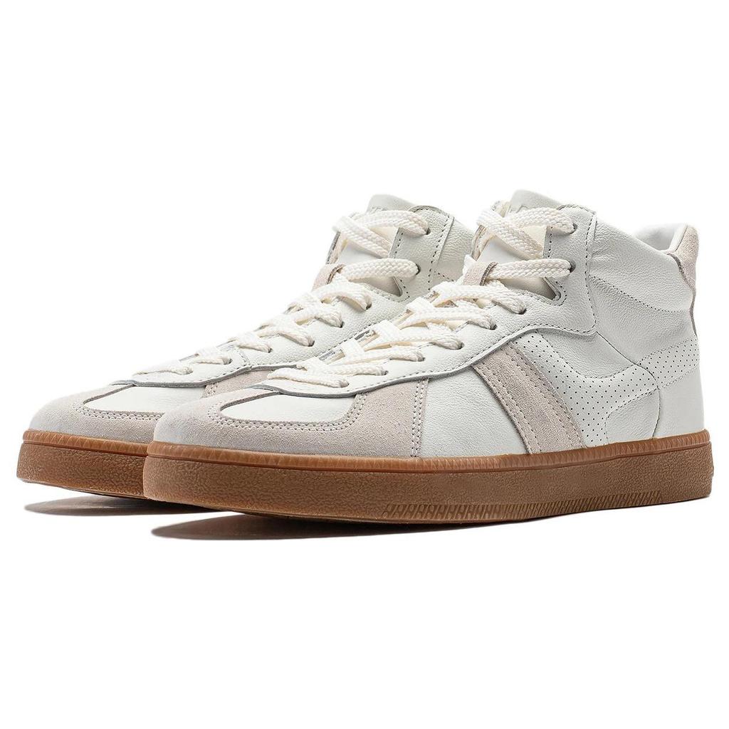 Li Ning Cloud Sichuan HI Slip Resistant, Abrasion Resistant, Breathable High top Casual Shoes Women's Mist White AGCT302-1