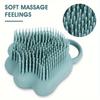 Multifunctional Brush 1pc, Bath Massage Shampoo Bath Cleansing Face Brush Silicone Dog Massage Brush Hair Beauty Soft Shampoo Dispenser