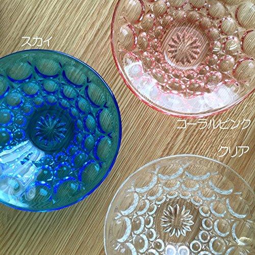 Aderia (ADERIA) Mittelgroße Schalen, Transparent, Maximal 15 cm x 4,5 cm hoch, Suigetsu Dessertschalen, 3er-Set, Hergestellt in Japan, F-70382