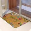 Spring Door Mat For Front Door Coir Welcome Mat With - Backing Indoor & Outdoor Use, Floral Spring Doormat For Outdoor