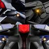 2 Pair Mini Bullet Aluminum Motorcycle Led Turn Signals 12V Brake light DRL Lamp Amber White Red Flashing Light
