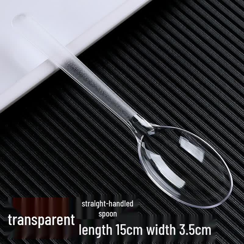 DISHJOY Disposable Food-Grade Plastic Spoons