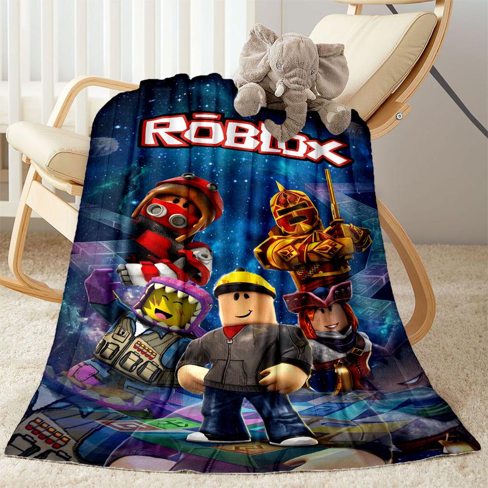Roblox 234 Blanket Soft Warm Cozy Suitable for Bed Picnics Office Four Seasons Universal Playful Design Unique Gift for Family and Friends Camping