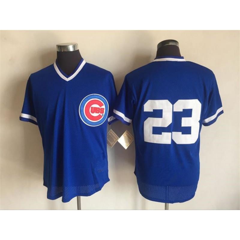 Vintage Chicago Cubs Baseball Jersey Unisex Embroidered Sport Shirt Cotton Blend Fans Casual Wear