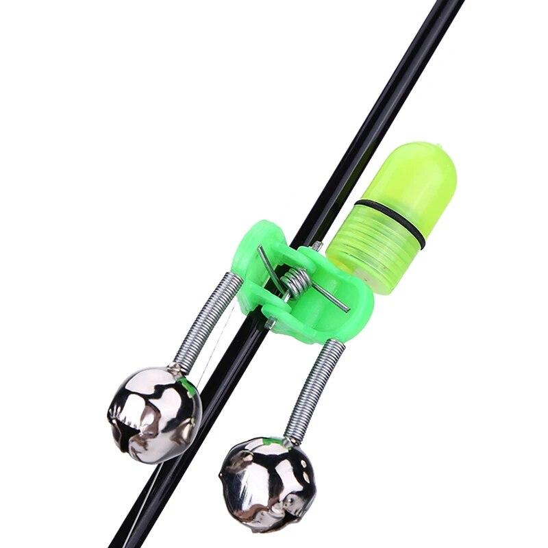6Pcs Set Luminous Fish Bells Fish Bite Hook Alarm Double Ring Alarm Suitable for Night Fishing Special Fishing Gear