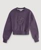 ROVVE Crop Cut Off Sweat Shirt (Deep Purple)
