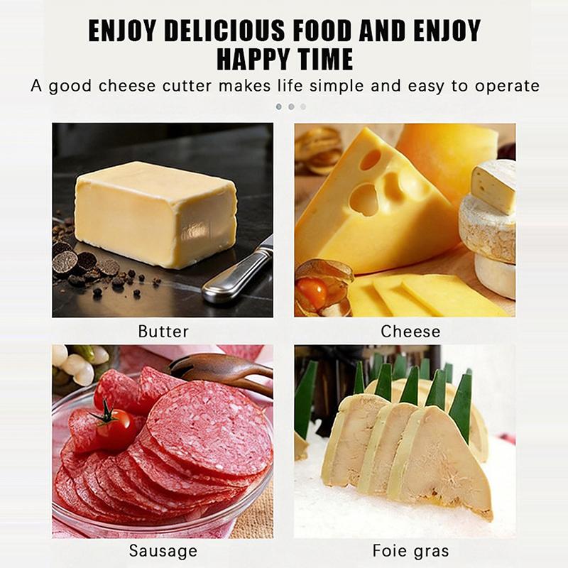 Stainless Steel Cheese Slicer Adjustable with Clear Measurement Scale Rustproof Cutter for Home Kitchen Cooking Use