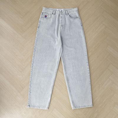 ZYLLO Y2K Harajuku Hip Hop Cartoon Design Sensibility Loose Fit Jeans Pants Men's Denim Trousers