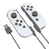 USB Charger Cable for Joycon Controller 2 In 1 Portable Charger Cable 2.5M Travel Charging Cables for Switch Controller Charger