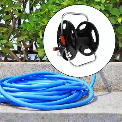 Water Hose Storage Rack Pipe Car Roll for 45 Meters Multifunctional Convenient Stable Garden
